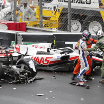 Schumacher car-splitting Monaco crash "super weird"