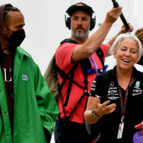 Angela Cullen flying high after Lewis Hamilton split